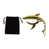 Maxbell Shark Guitar Capo Professional Zinc Alloy Spring Capo for Banjo Bass Ukulele Gold