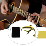 Maxbell Shark Guitar Capo Professional Zinc Alloy Spring Capo for Banjo Bass Ukulele Gold