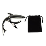 Maxbell Shark Guitar Capo Professional Zinc Alloy Spring Capo for Banjo Bass Ukulele Black