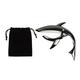 Maxbell Shark Guitar Capo Professional Zinc Alloy Spring Capo for Banjo Bass Ukulele Black
