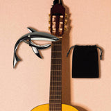 Maxbell Shark Guitar Capo Professional Zinc Alloy Spring Capo for Banjo Bass Ukulele Black