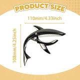 Maxbell Shark Guitar Capo Professional Zinc Alloy Spring Capo for Banjo Bass Ukulele Black