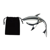 Maxbell Shark Guitar Capo Professional Zinc Alloy Spring Capo for Banjo Bass Ukulele Bright Silver