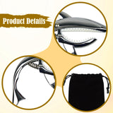Maxbell Shark Guitar Capo Professional Zinc Alloy Spring Capo for Banjo Bass Ukulele Bright Silver