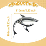 Maxbell Shark Guitar Capo Professional Zinc Alloy Spring Capo for Banjo Bass Ukulele Bright Silver