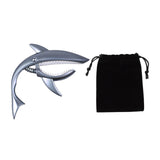 Maxbell Shark Guitar Capo Professional Zinc Alloy Spring Capo for Banjo Bass Ukulele Matte silver