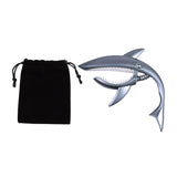 Maxbell Shark Guitar Capo Professional Zinc Alloy Spring Capo for Banjo Bass Ukulele Matte silver