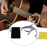 Maxbell Shark Guitar Capo Professional Zinc Alloy Spring Capo for Banjo Bass Ukulele Matte silver