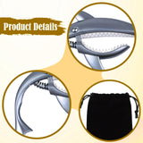 Maxbell Shark Guitar Capo Professional Zinc Alloy Spring Capo for Banjo Bass Ukulele Matte silver