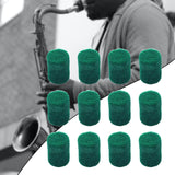 Maxbell 12 Pieces Saxophone Felt Pads Repair Parts Convenient Key Height Positioning Green