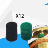 Maxbell 12 Pieces Saxophone Felt Pads Repair Parts Convenient Key Height Positioning Green