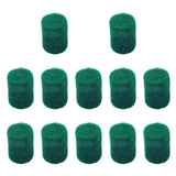 Maxbell 12 Pieces Saxophone Felt Pads Repair Parts Convenient Key Height Positioning Green