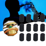 Maxbell 12 Pieces Saxophone Felt Pads Repair Parts Convenient Key Height Positioning Black