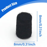 Maxbell 12 Pieces Saxophone Felt Pads Repair Parts Convenient Key Height Positioning Black