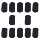 Maxbell 12 Pieces Saxophone Felt Pads Repair Parts Convenient Key Height Positioning Black