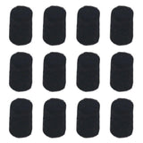 Maxbell 12 Pieces Saxophone Felt Pads Repair Parts Convenient Key Height Positioning Black