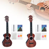 Maxbell Kids Toy Ukulele Practice Learning Developmental   Brown wood Grain
