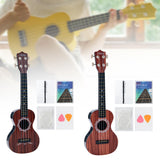 Maxbell Kids Toy Ukulele Practice Learning Developmental   Brown wood Grain