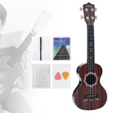 Maxbell Kids Toy Ukulele Practice Learning Developmental   Brown wood Grain