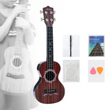 Maxbell Kids Toy Ukulele Practice Learning Developmental   Brown wood Grain