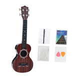 Maxbell Kids Toy Ukulele Practice Learning Developmental   Brown wood Grain