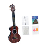 Maxbell Kids Toy Ukulele Practice Learning Developmental   Brown wood Grain