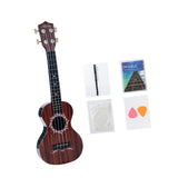 Maxbell Kids Toy Ukulele Practice Learning Developmental   Brown wood Grain