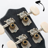 Maxbell Kids Toy Ukulele Practice Learning Developmental   Brown wood Grain