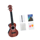 Maxbell Kids Toy Ukulele Practice Learning Developmental   Red Wooden grain