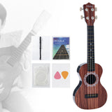 Maxbell Kids Toy Ukulele Practice Learning Developmental   Red Wooden grain