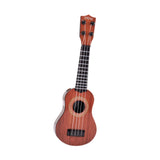 Maxbell Kids Ukulele Toy Musical Musical Instrument for Beginner Baby Birthday Gifts Red Brown