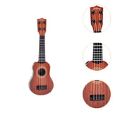 Maxbell Kids Ukulele Toy Musical Musical Instrument for Beginner Baby Birthday Gifts Red Brown