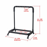 Maxbell 3 Multi Guitar Stand Rack Foldable Guitar Holder for Home Music Studio Banjo