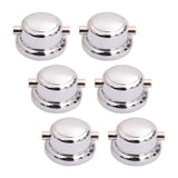 Maxbell Metal Drum Lugs Double End Jazz Drum Instrument Percussion Parts Replacement 6 Set