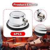Maxbell Drum Lugs Single End Percussion Accessories Jazz Drum Instrument Replacement 6 Set