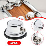 Maxbell Drum Lugs Single End Percussion Accessories Jazz Drum Instrument Replacement 6 Set