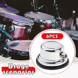 Maxbell Drum Lugs Single End Percussion Accessories Jazz Drum Instrument Replacement 6 Set