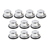 Maxbell Drum Lugs Single End Percussion Accessories Jazz Drum Instrument Replacement 10 Set
