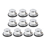 Maxbell Drum Lugs Single End Percussion Accessories Jazz Drum Instrument Replacement 10 Set