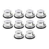 Maxbell Drum Lugs Single End Percussion Accessories Jazz Drum Instrument Replacement 10 Set