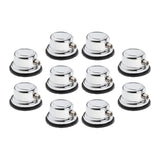 Maxbell Drum Lugs Single End Percussion Accessories Jazz Drum Instrument Replacement 10 Set