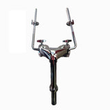 Maxbell Double Tom Holder Stable Double Tom Arm Clamp for Exercise Drummers Concerts