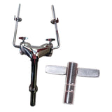 Maxbell Double Tom Holder Stable Double Tom Arm Clamp for Exercise Drummers Concerts