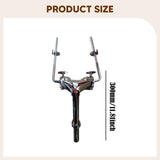 Maxbell Double Tom Holder Stable Double Tom Arm Clamp for Exercise Drummers Concerts