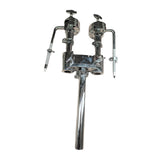 Maxbell Double Drum Holder Lock Mechanism Mount Stand for Gig DIY Parts Studio