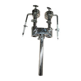 Maxbell Double Drum Holder Lock Mechanism Mount Stand for Gig DIY Parts Studio