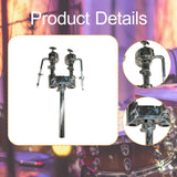 Maxbell Double Drum Holder Lock Mechanism Mount Stand for Gig DIY Parts Studio