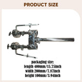 Maxbell Double Drum Holder Lock Mechanism Mount Stand for Gig DIY Parts Studio