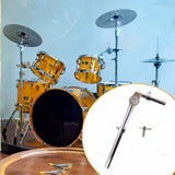 Maxbell Drum Holder Sturdy Metal Parts Tom Stand Mount Holder for Show Concert Stage 1 Piece