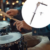 Maxbell Drum Holder Sturdy Metal Parts Tom Stand Mount Holder for Show Concert Stage 1 Piece